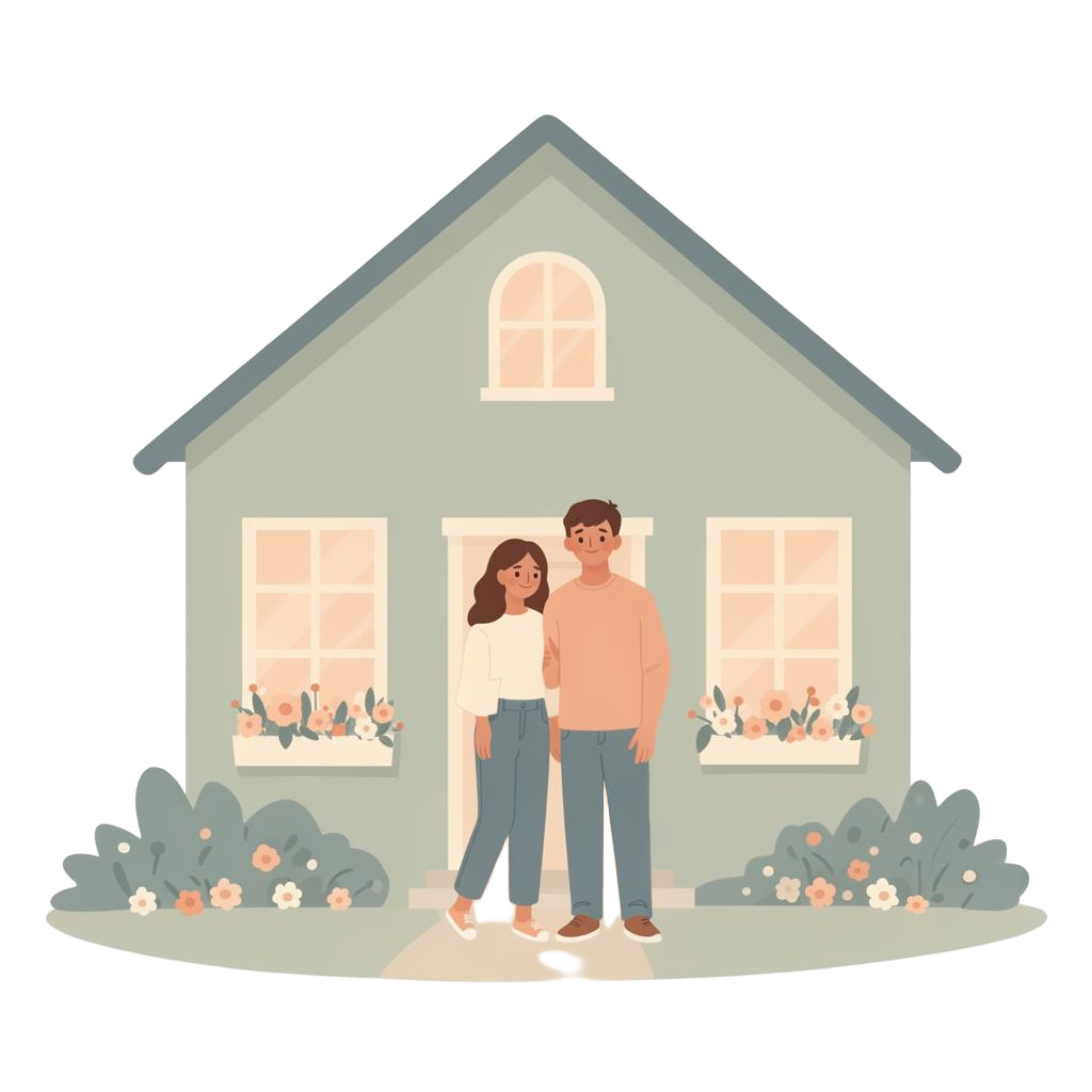 Rumah hangat dan pasangan